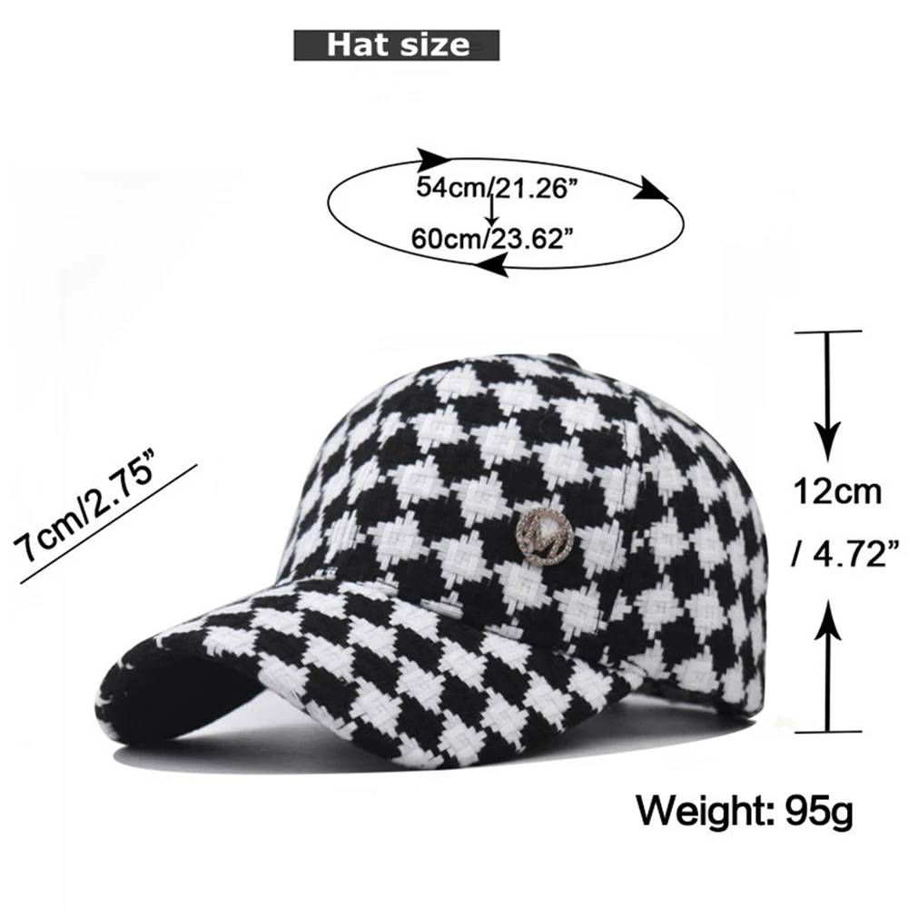 FS Winter Beige British Plaid Baseball Caps For Men Luxury Brand Women Designer Cap Cotton Streetwear Trucker Hats Gorras Mujer