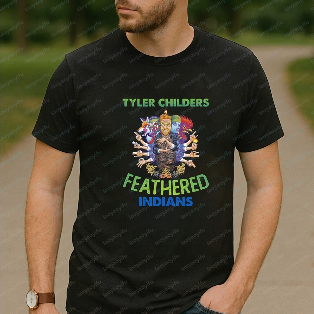 Men's T-shirts and Tank Tops - Country Singer Tyler Childers' Comfortable Short-sleeved T-shirts for Both Men and Women.
