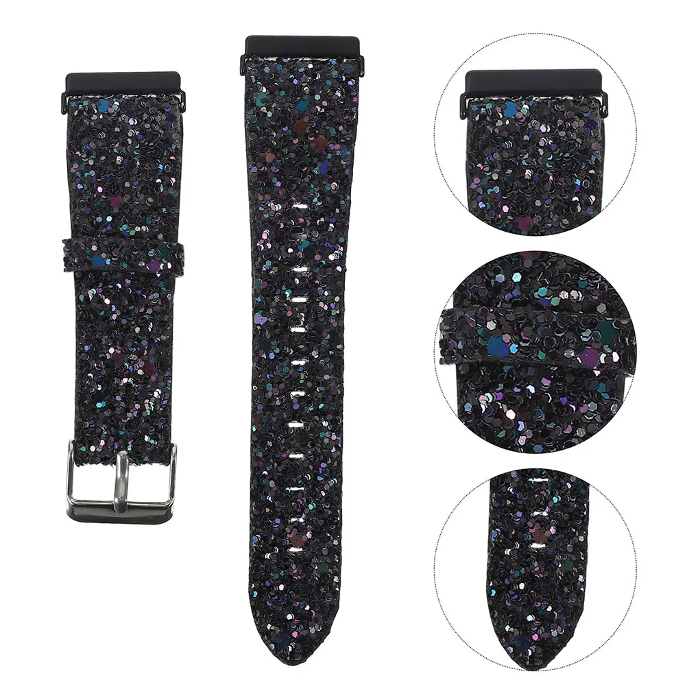 

Gold Glitter Watch Strap Soft Durable Comfortable Wristb Replacement Luxurious Beautiful Gift