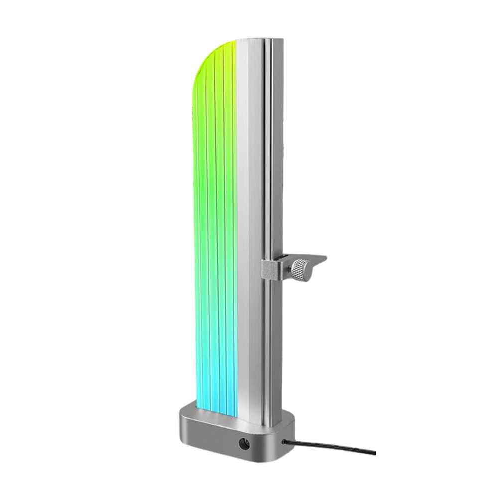 GPU Support Bracket Magnetic Base 5V 3Pin ARGB Lighting Height Adjustable Aluminum Alloy for Graphics Card Stability