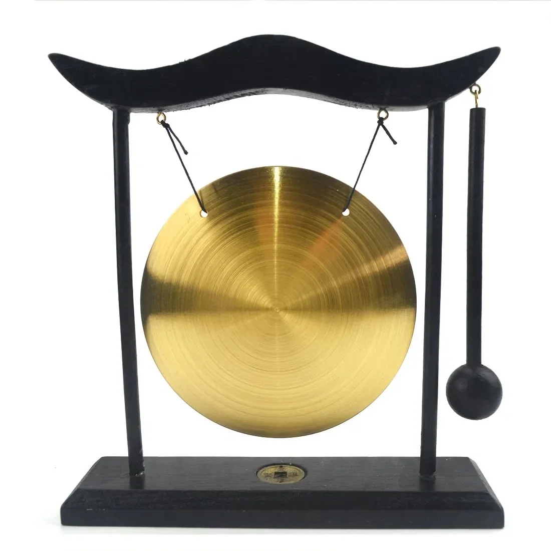 1pc Lucky Feng Shui Brass Gong Desktop Zen Art FOR Fortune Home Decor  Living Room Decoration