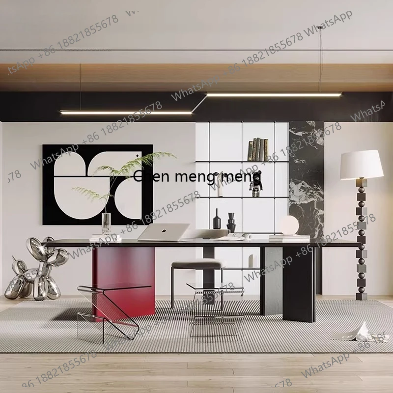 Italian style minimalist designer high end learning desk Computer desk office desks and workstations Table pliante office tables