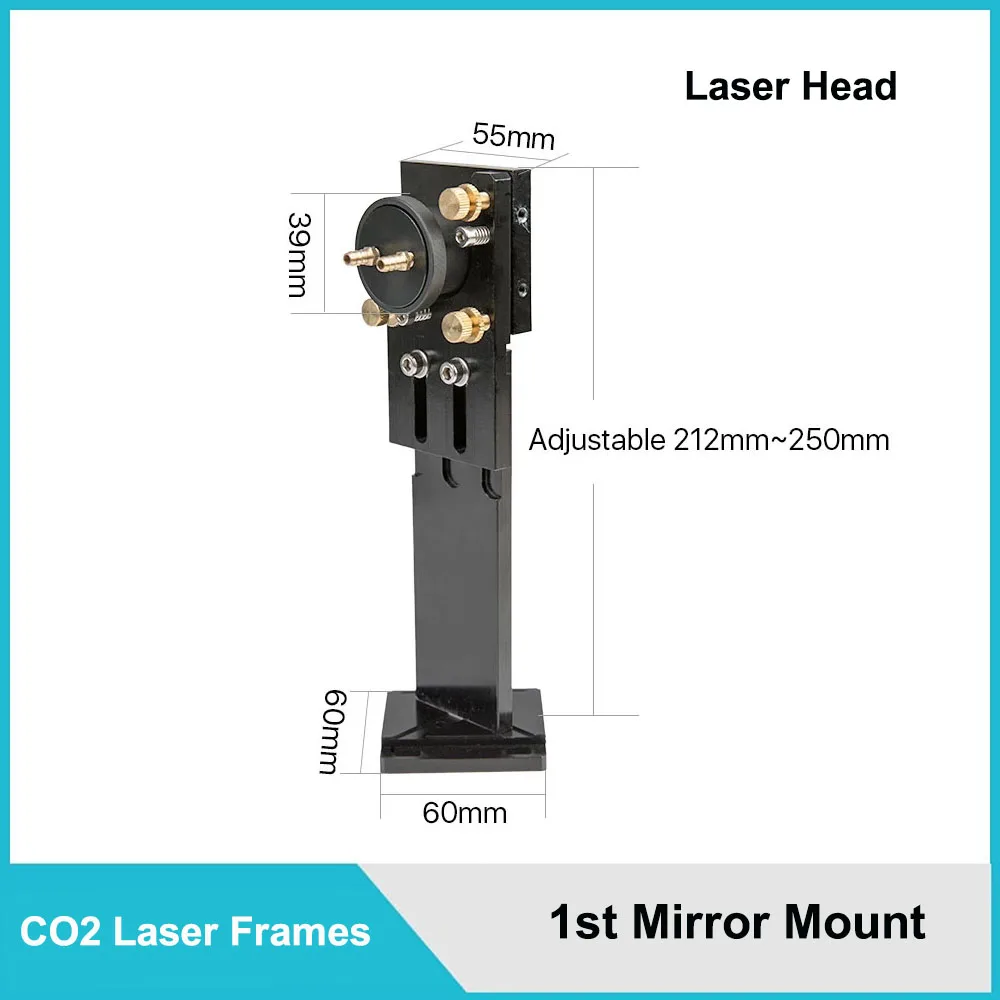 CO2 Laser Frame Mirror Holder Lens Tube Laser Head Gas Nozzle Hardware Accessories Engraving Machine Accessories