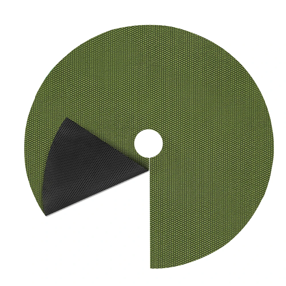 Round Biodegradable Weed-Preventing Fabric Mat Environmental Weed Control Cloth for Garden Pot Plants Tree Root Protection Cover