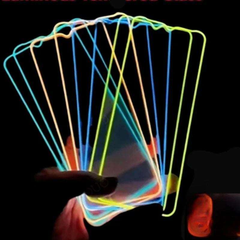 

2PCS Night Light Tempered Glass Screen Protector for 2025 IPhone 17 Air 12 13 14 15 16 Pro Max Plus Full Cover Film Anti-Scratch