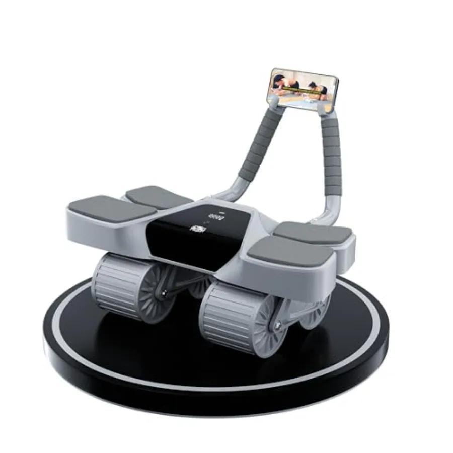 

Новый 4-колесный ролик для пресса с опорой для локтей: Усовершенствованный высокопроизводительный тренажер черного цвета с автоматическим отскоком (модель 2026 года)