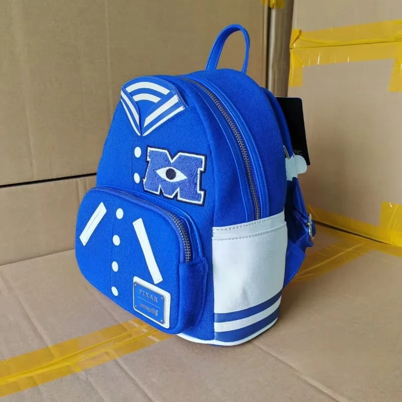 New Selling Arrival Loungefly Disney Pixar Backpack Monsters University Baseball Uniform Strap Shoulder Boy Girl Christmas Gift