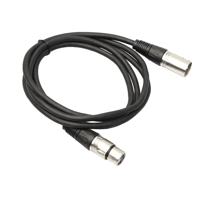 3 Pin XLR Male To Female Microphone Cable Guitar Mixer Speaker Patch Panel for Powered Speaker Amplifier Mixer 1M 1pcs