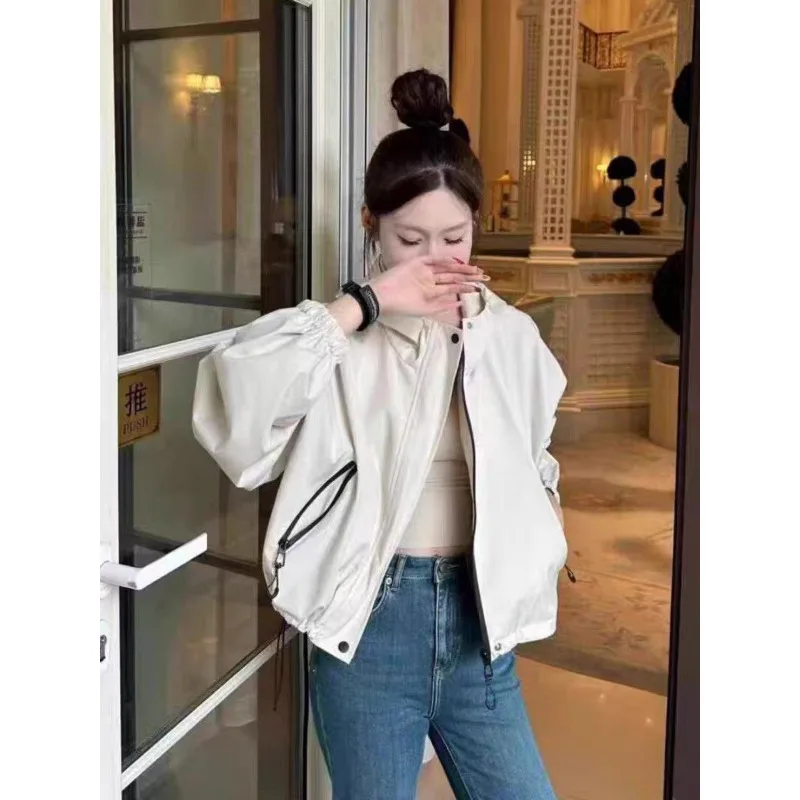 

Куртка с капюшоном, осенняя новая куртка, свободная повседневная короткая куртка, топ