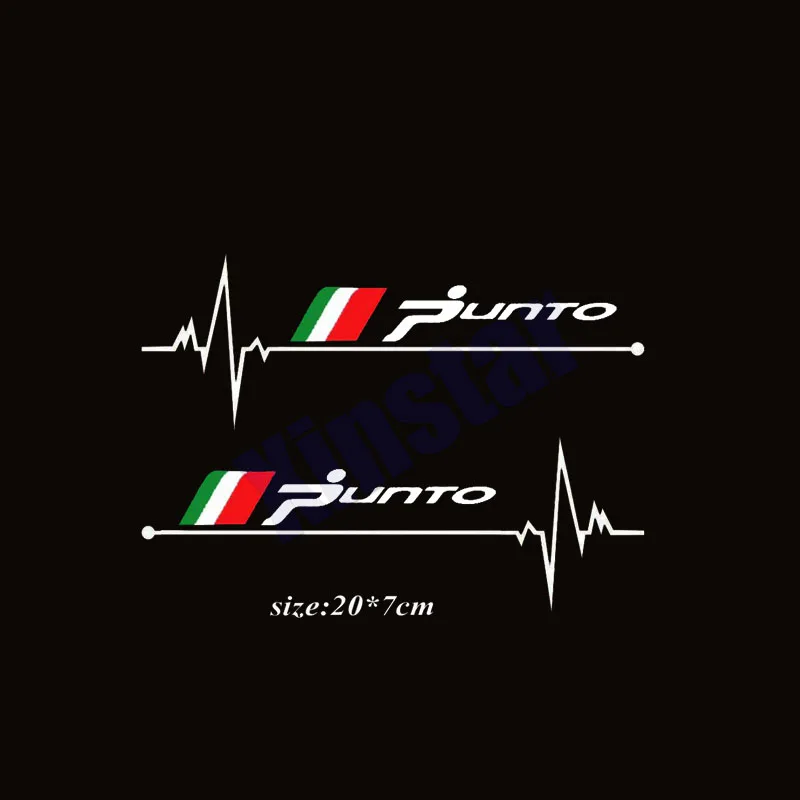 2 шт. наклейка на окна автомобиля для Fiat 500 500L 500X 500E Panda Punto Tipo BRAVO