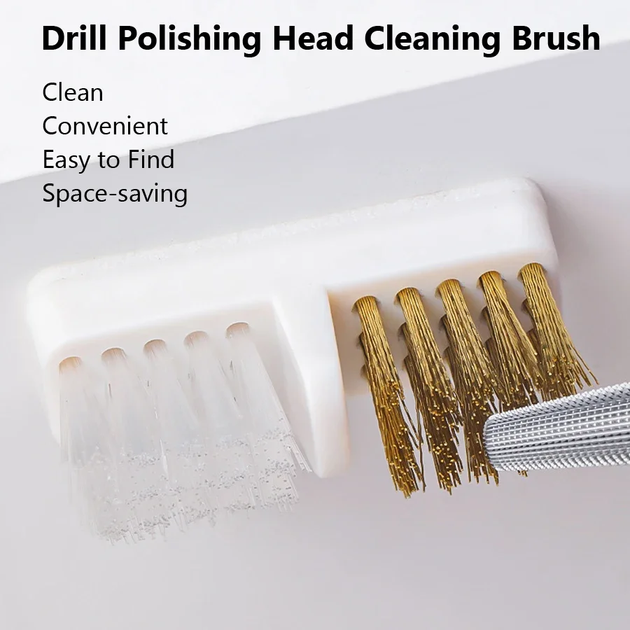 Cepillo de limpieza de alambre de cobre para taladros eléctricos de uñas, cepillo para pulir el polvo, herramientas para uñas