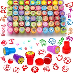 Assorted Stamps for Kids Self-Ink Teacher Stamps Party Favor Children Treasure Box Prize Classroom Easter Egg Stuffers Toys Gift