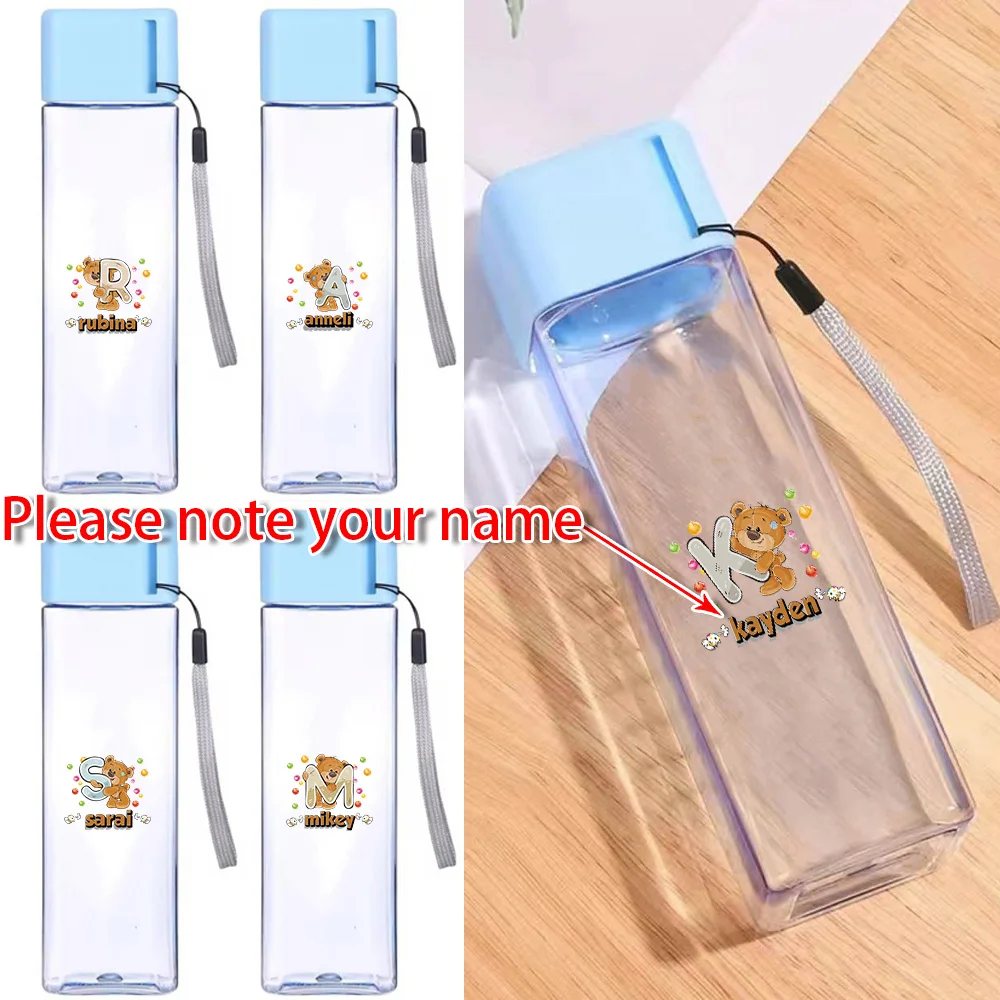 

Customized Name Drinking Water Cup Sport Bottle Clear Portable Leakproof Lightweight Large Capacity for Outdoor Kitchen Use DIY