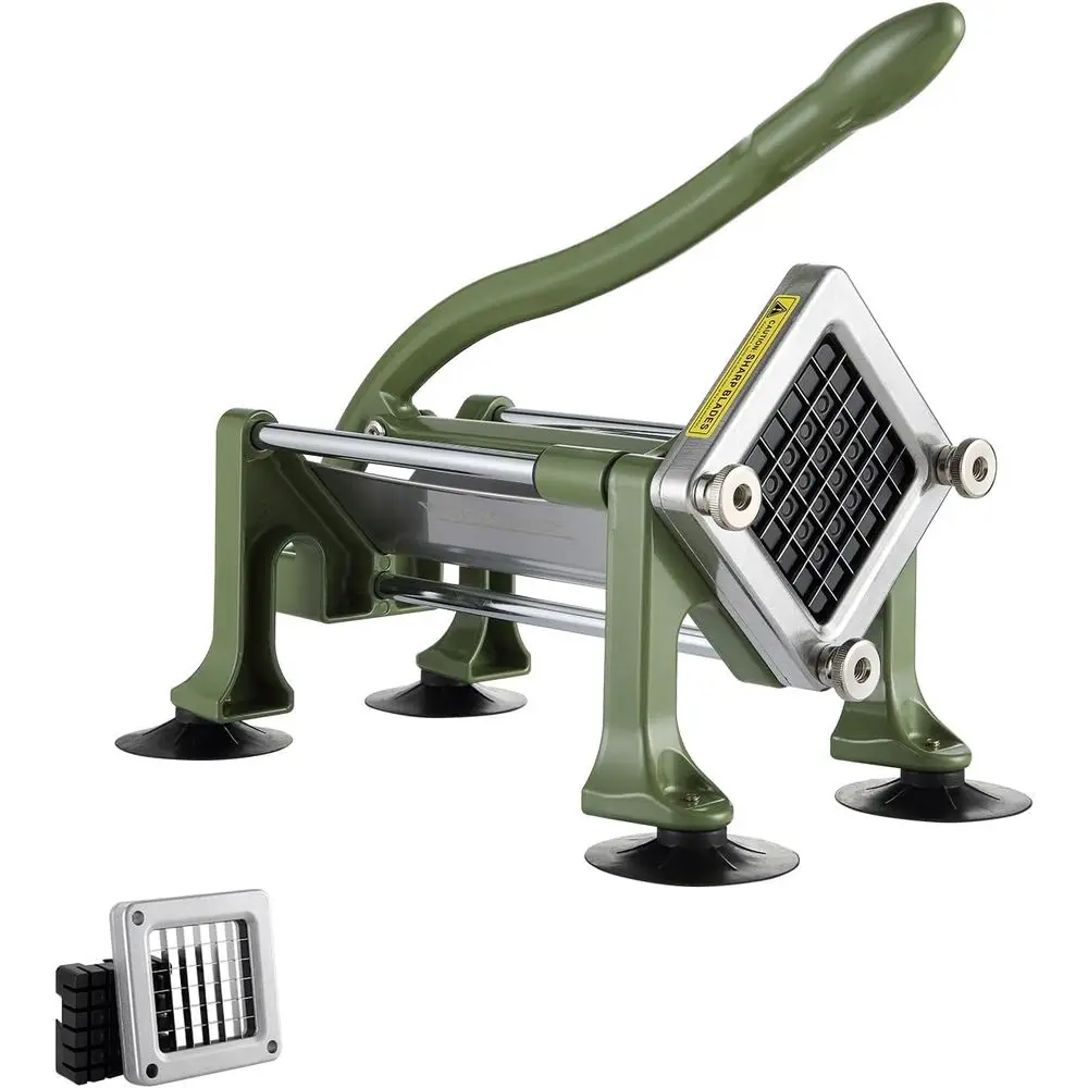 

Half-Inch Stainless Steel Potato and Vegetable Slicer with Suction Base