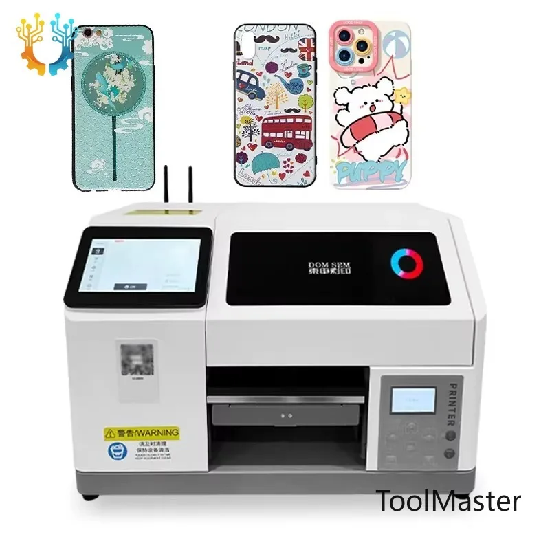 【2026】DOMSEM China Made Factory Direct Sale AI Smart A5 Size XP600 Head Fast DIY Digital Direct UV Flatbed Printer Machine