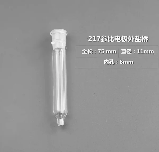 

Electrochemical experiment, variable diameter salt bridge L type, for reference electrode