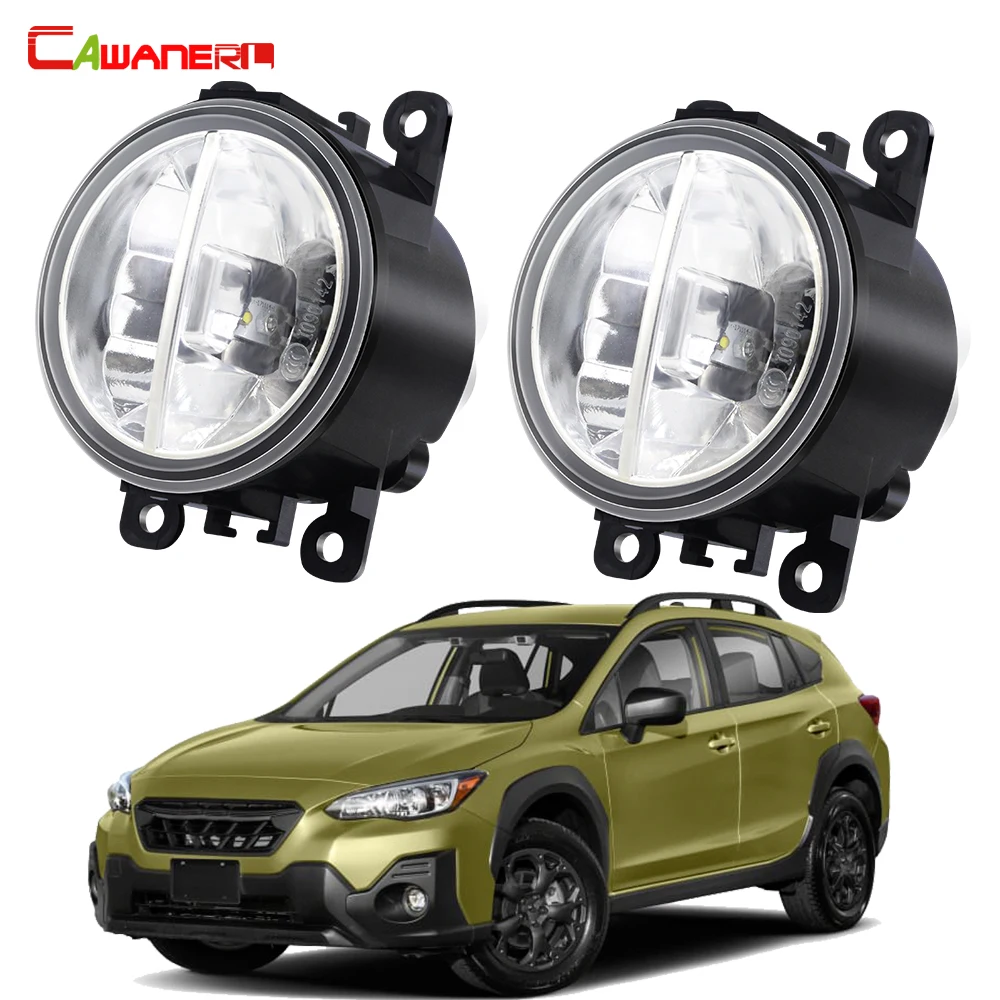 

2 X Car Front Bumper Fog Light Assembly DRL 30W 6000LM LED Fog Daytime Running Lamp H11 For Subaru Crosstrek 2016-2020