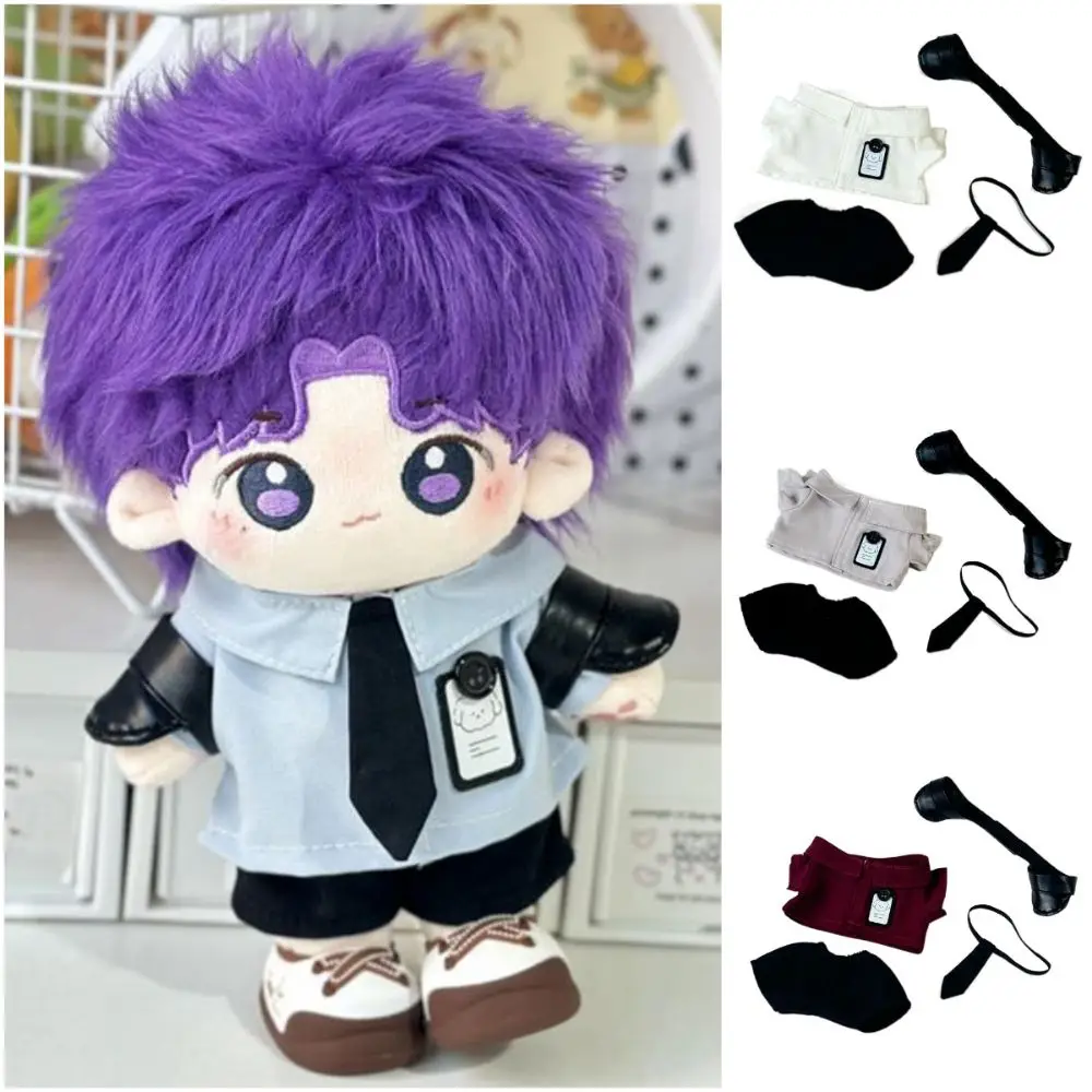 Ropa para muñecas de 20cm, vestido cambiante Multicolor, juego, traje de trabajo en miniatura, casa de juego, accesorio para fotos, muñeca, camisa, corbata, pantalones, conjunto de regalo