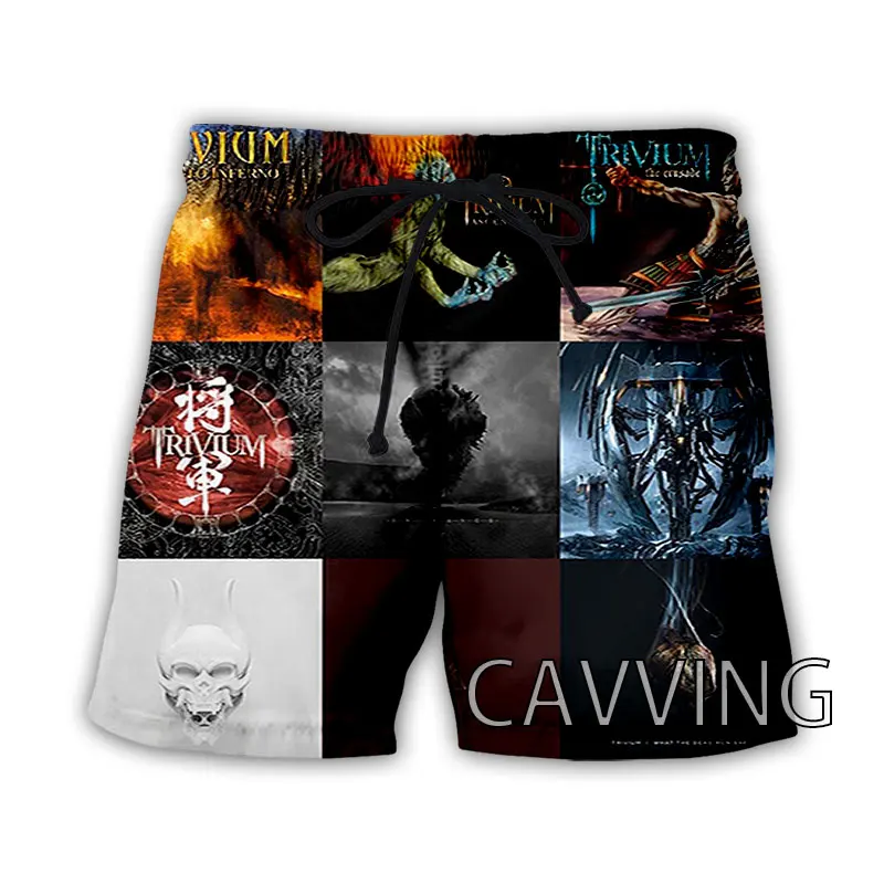 CAVVING 3D Printed Trivium Band Summer Beach Shorts Streetwear Quick Dry Casual Shorts Sweat Shorts for Women/men H01