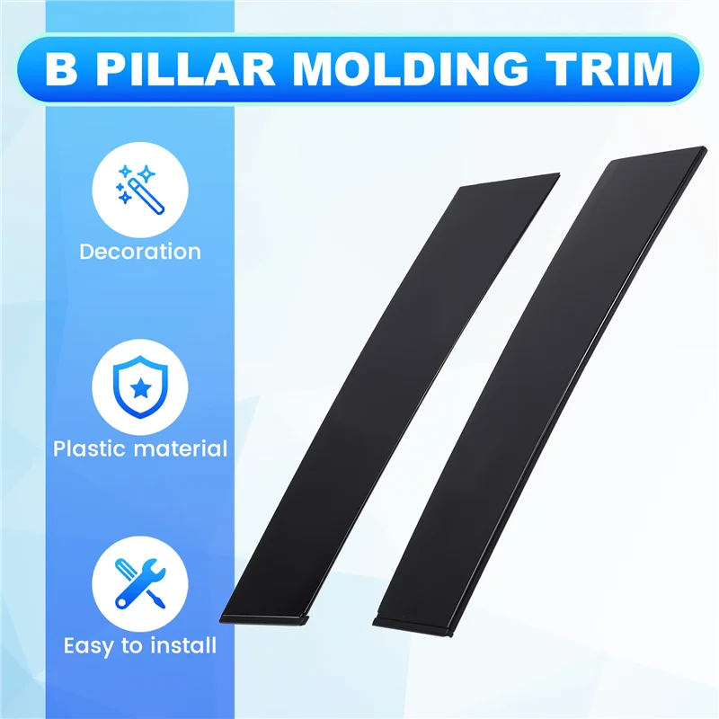 1 زوج الزجاج الأمامي الخلفي B عمود آخر الزخارف غطاء 57010446AN 57010447AN ل جيب جراند شيروكي 11-21 أبواب نافذة لوحة