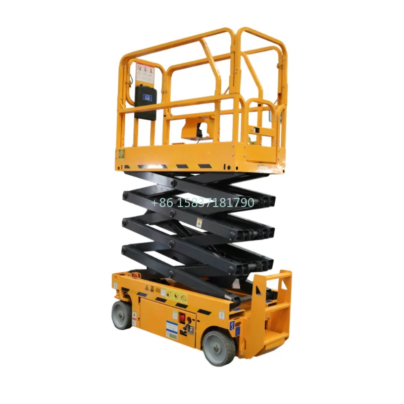 China Lifting Platform Equipment Outdoor 6m Lift Height Manlift Electric Mobile Hydraulic Scissor Lift Platform for Saudi Arabia