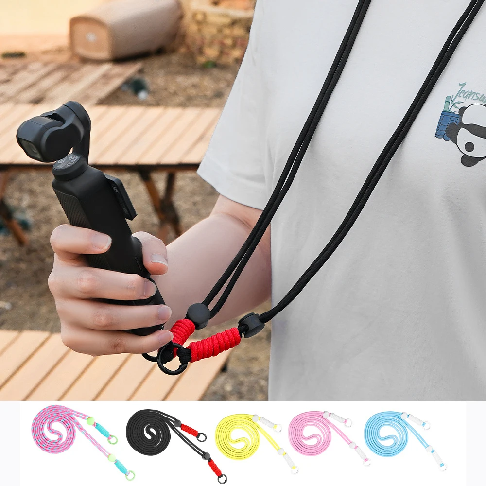 Lanyard Neck Strap For DJI OSMO 3 Lock Buckle Anti-Fall Shoulder Crossbody Rope For Insta360 ONE X3/X2 Sports Camera Accessories