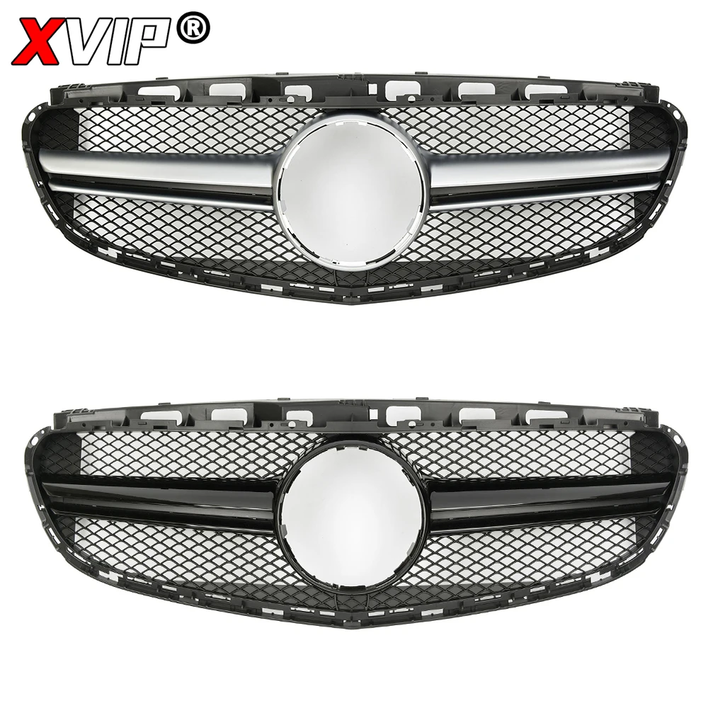 XVIP Glossy Black AMG Style Front Racing Grilles For Mercedes Benz E-Class W212 E200 E250 E350 E550 2014-2016 Tuning Accessories