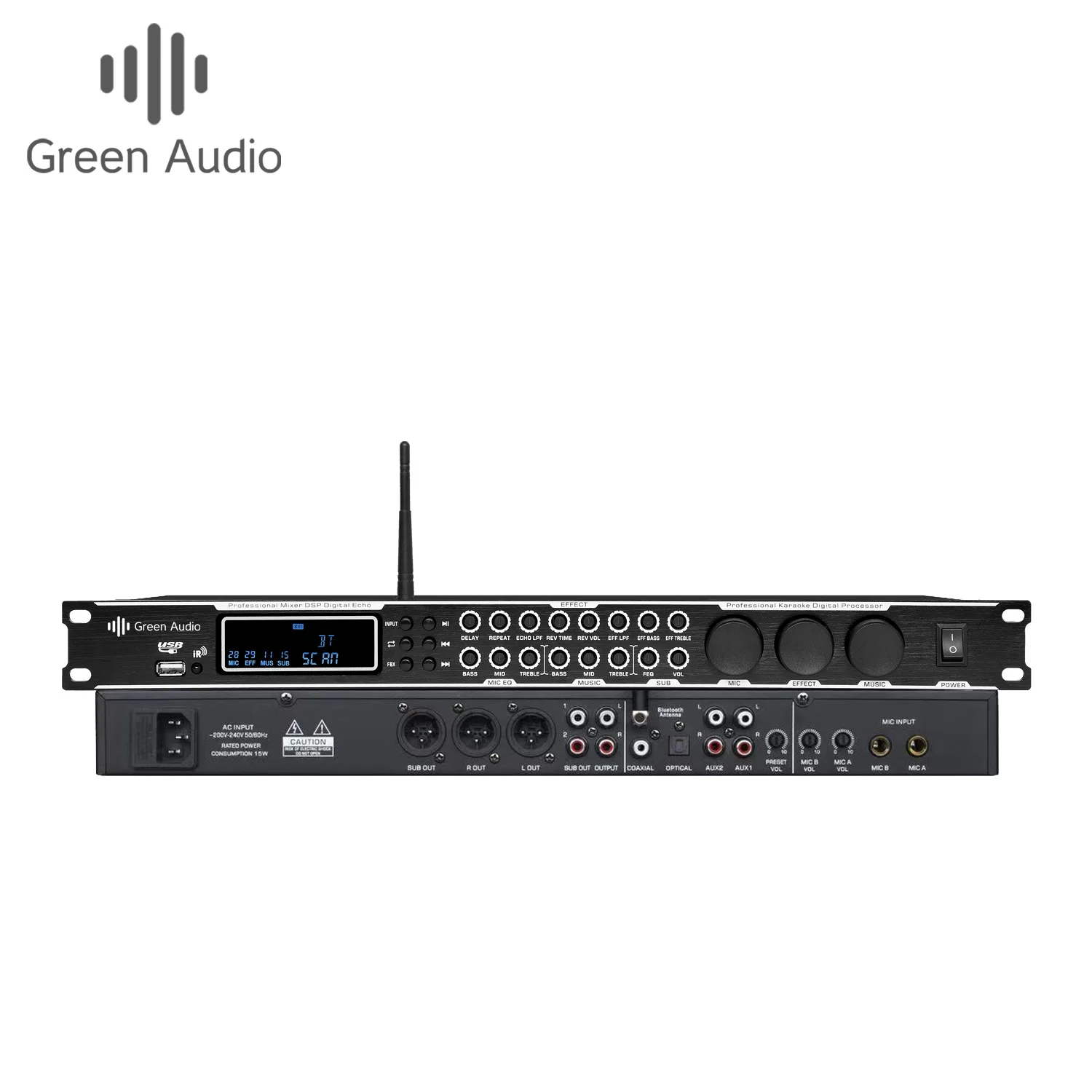 GAX-KT900 Professional pre-effector digital audio processor for KTV bar school stage performance