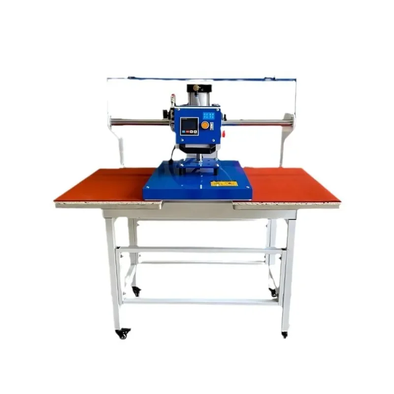 

Deposit Customized Double Station Pneumatic Printing Hot Diamond School Bag Clothes T-Shirt Hot Label Press