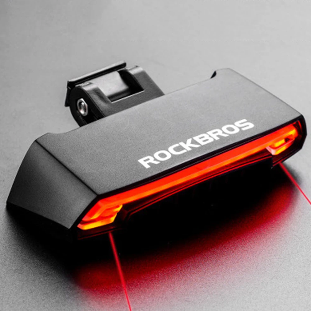 ROCKBROS-Intelligent Remote Control Bicycle Laser Tail Light, Turn Signal, LED Warning Light, Mountain Bike Accessories