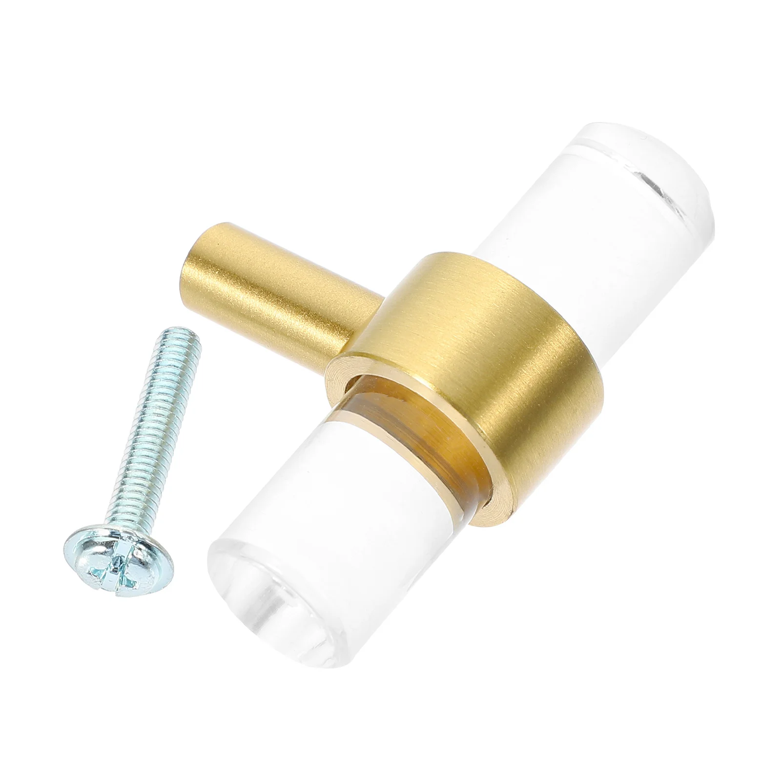 

Sturdy T Bar Crystal Knob Acrylic Copper Non Deformation Impact Resistance Furniture Pulls Replacement for Wardrobes Dressers