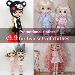 Poupée ICY DBS Blyth pour filles, ensemble décontracté, offre spéciale, robe, promotion, jouet anime, SD, Gel1/6, BJD, 9.9, 2 pièces