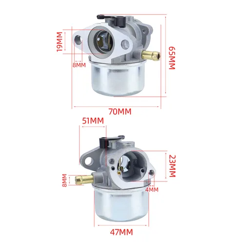 Imagen 2 del producto 799868 Carburador compatible con Briggs & Stratton 498170 799872 694202 497586 498254 790821 Base de imprimación del limpiador del filtro de aire del carburador