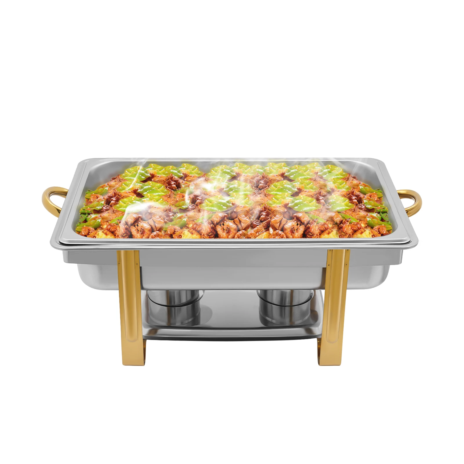 

9L Stainless Steel Chafing Dish Buffet Catering Chafers and Buffet Warmers with Fuel Holder