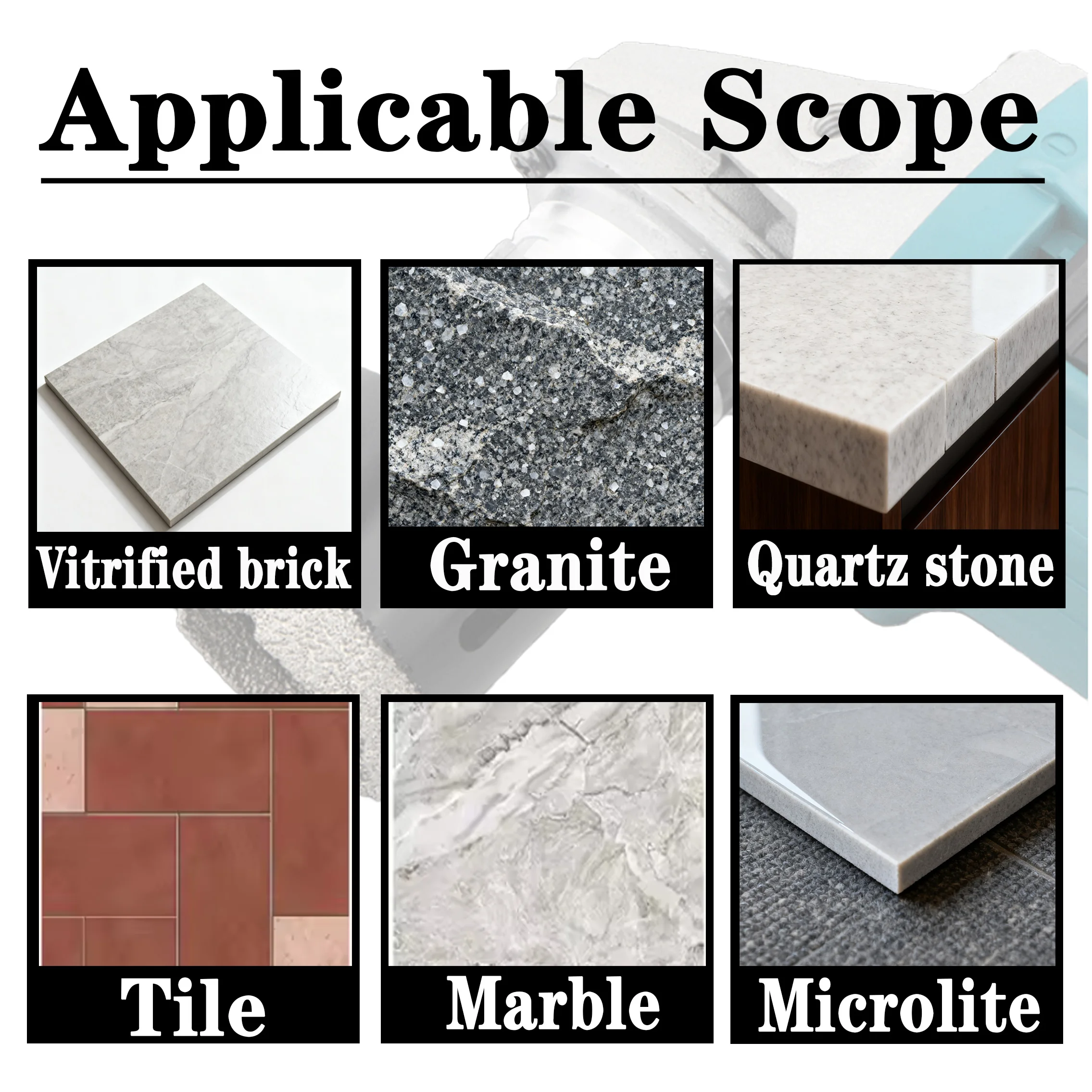 Foret à sec en diamant brasé sous vide, filetage M14, scie cloche pour carreaux de porcelaine, granit, marbre, pierre, adapté au meuleuse d'angle