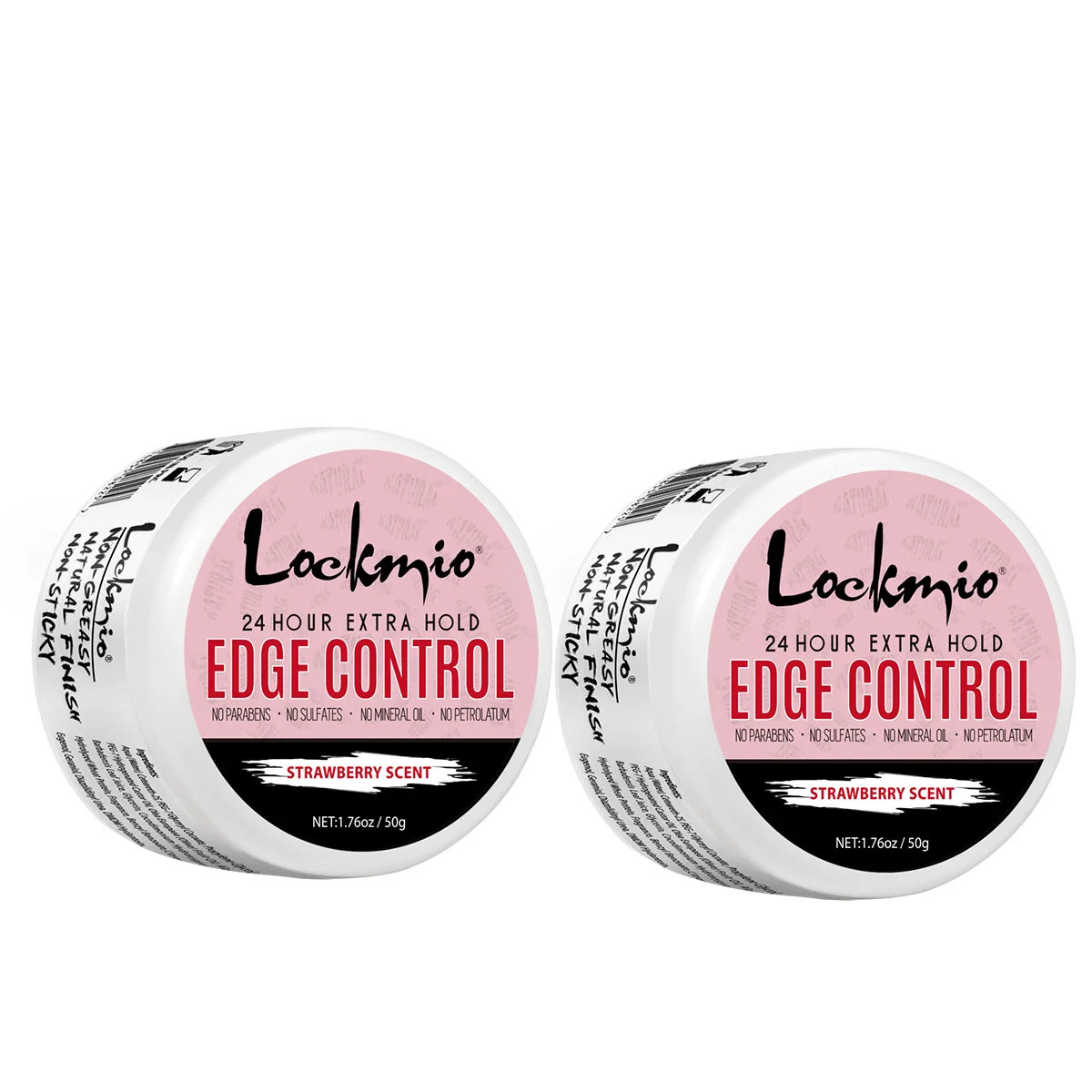 LOCKMIO 50g Natural Edge Control Wax for Women Styling Non-greasy Shaping Hair Clay Long-lasting Hold Wax Hairline Finishing Gel