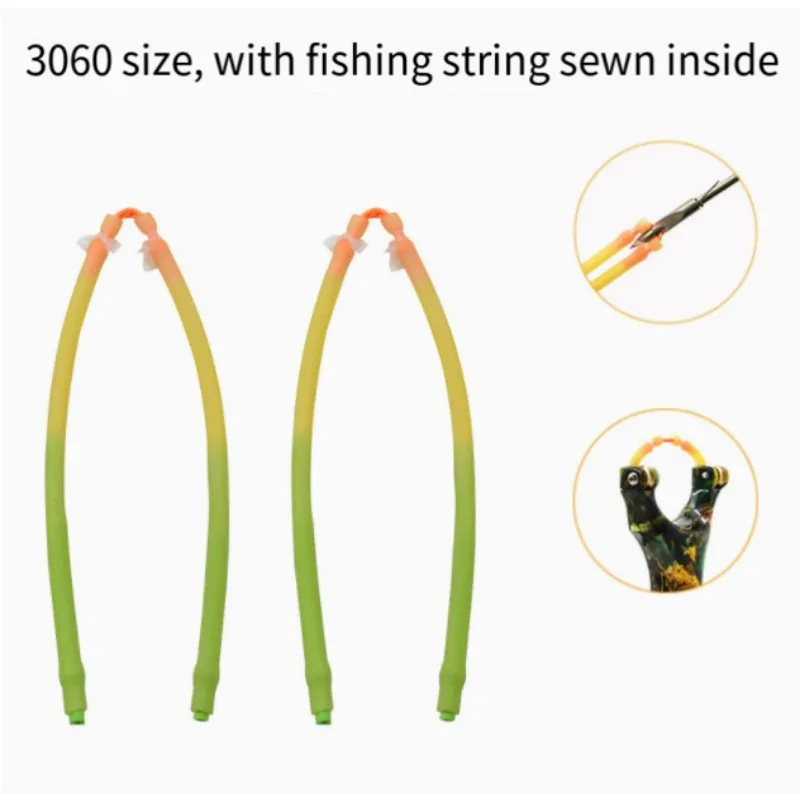 

1/2/3Pcs 3060 Tubular Fishing Rubber Bands Heavy Duty Elastic Rubber Loop Outdoor Hunting Slingshot Replacement Accessories For