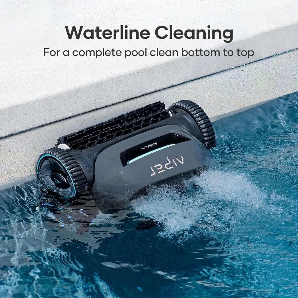 Bagull Pro aspirapolvere robotico Cordless per piscina, aspirapolvere per piscine interrate, aspirapolvere per piscina di navigazione intelligente dura