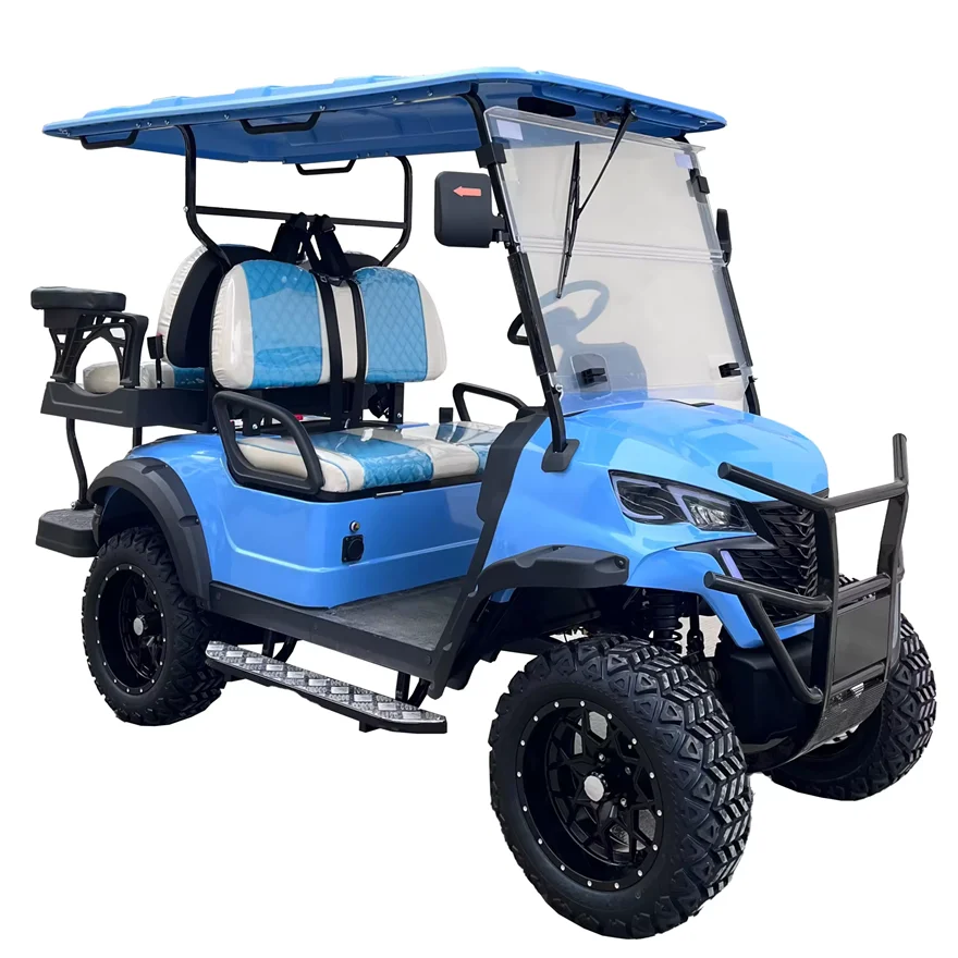 Custom Made OEM ODM Touch Screen Off Road Golf Buggy Club Car 48V 72V 5/7KW Lifted 4 Seater Electric Golf Cart