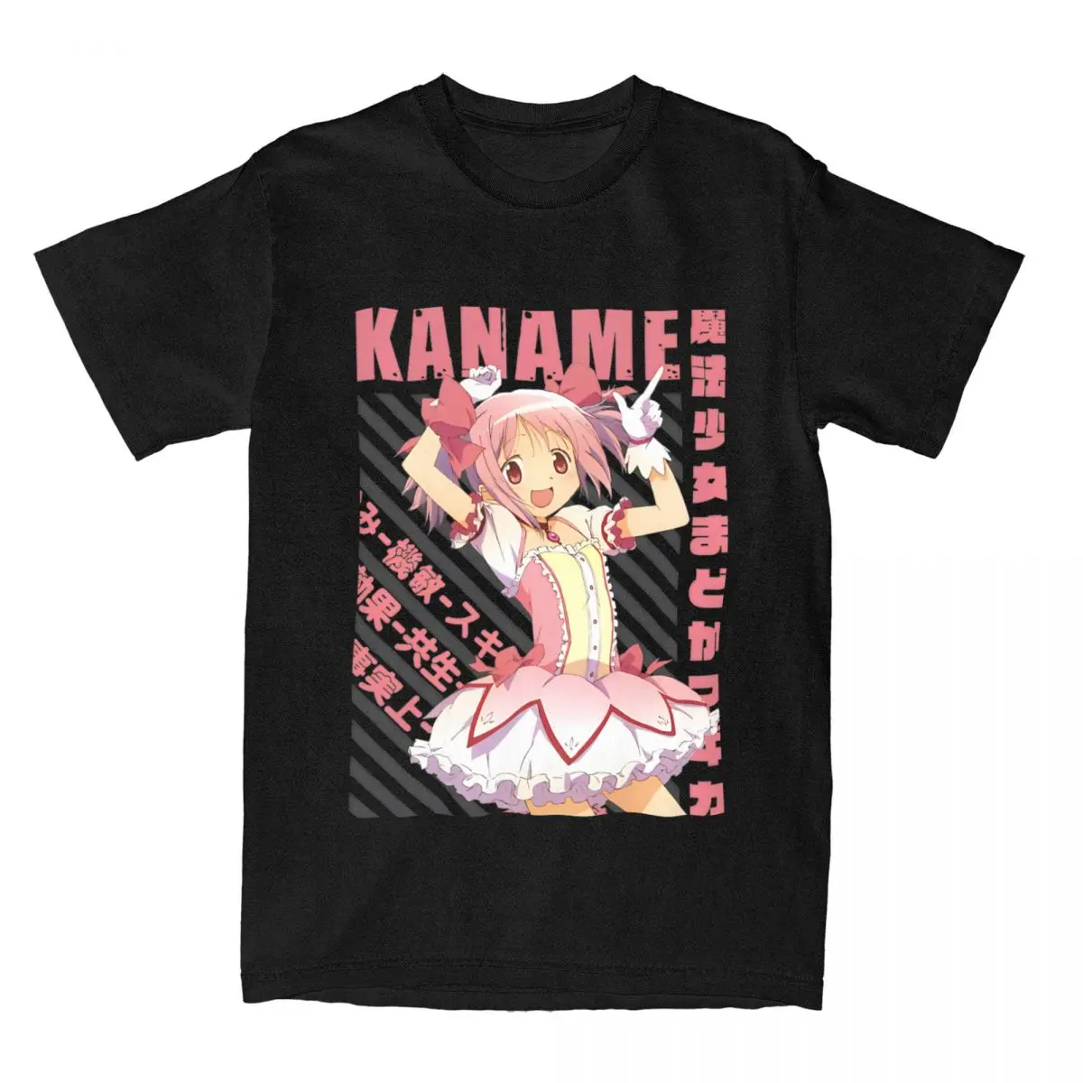 เสื้อยืด Mahou shoujo Madoka Magica kaname สำหรับผู้ชายผู้หญิงเสื้อคอตตอน100%