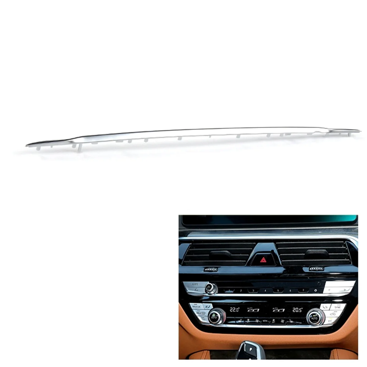 

M49K_For BMW 5 6 7 Series Center Console Air Condition Trim Strip Front