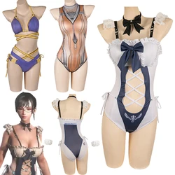 Eve Cosplay Game Stellar Blade Cosplay Fantasia Costume Swimsuit Disguise For Girls Women Adult Halloween Carnival Party Suit