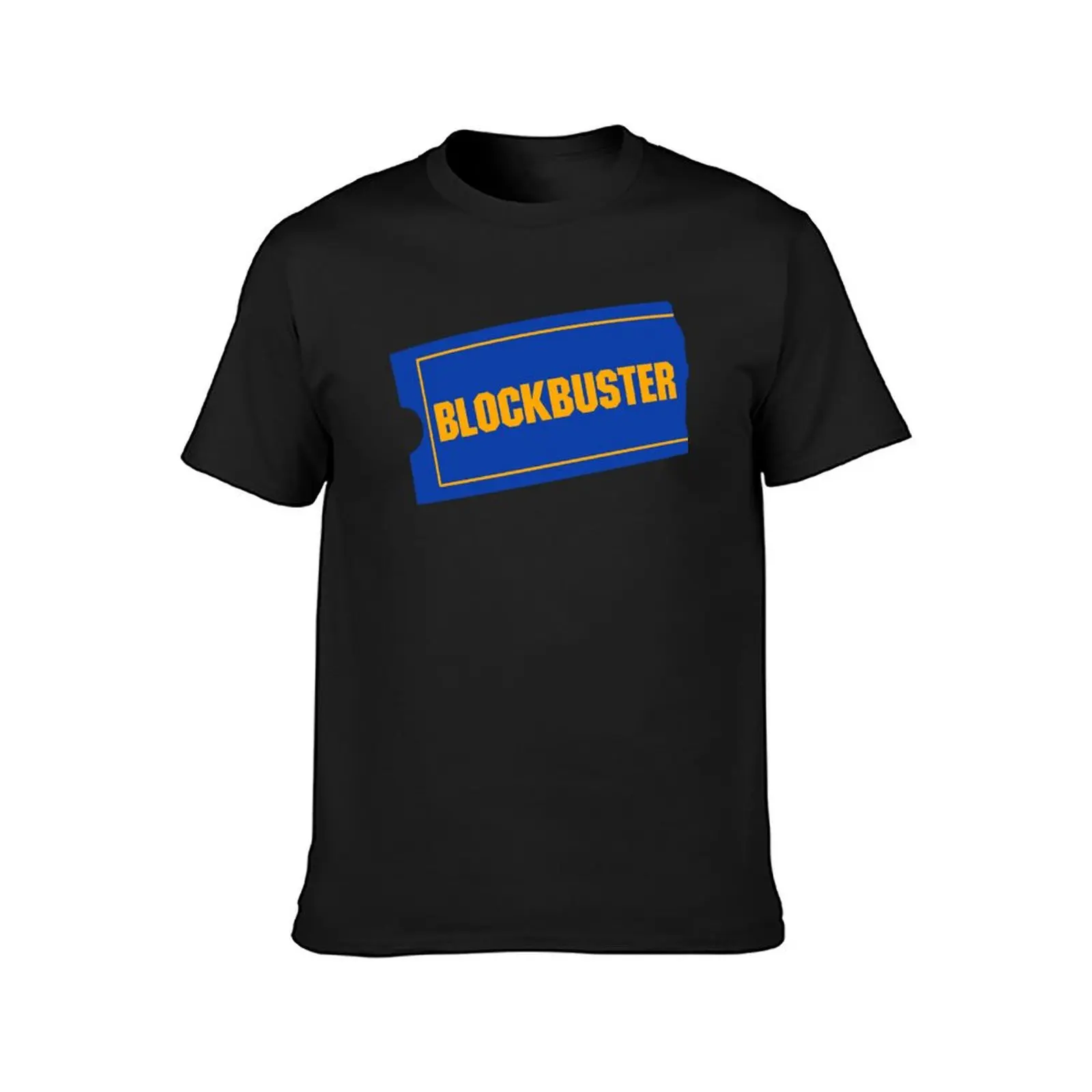 Blockbuster retro logo T-Shirt heavyweights customizeds plus size tops Men's cotton t-shirt