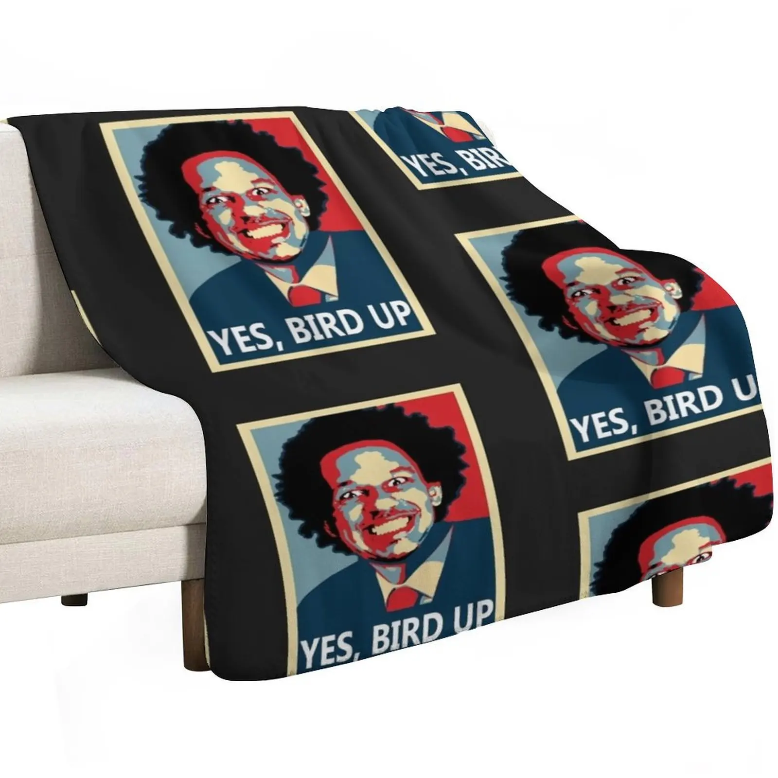 Eric André - Bird Up Edition! Throw Blanket Beautifuls Plaid Furrys decorative Decorative Throw Blankets
