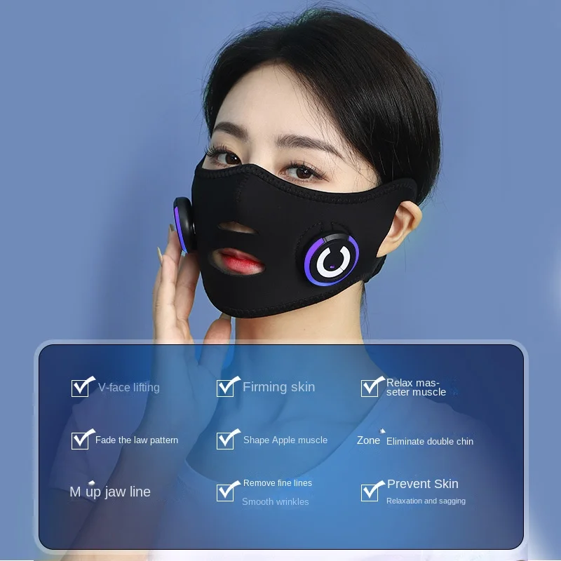 Face-Shaping Tool Lifting and Tightening V Face Mask Occlusal Muscle Facial Facial Massage Instrument Men and Women Use French