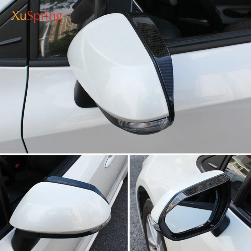 Car Rear View Mirror Eyebrow Trim Cover Water-proof Sticker Frame Rain for Toyota Corolla 2019 2020 2021 2022 2023 12TH E210