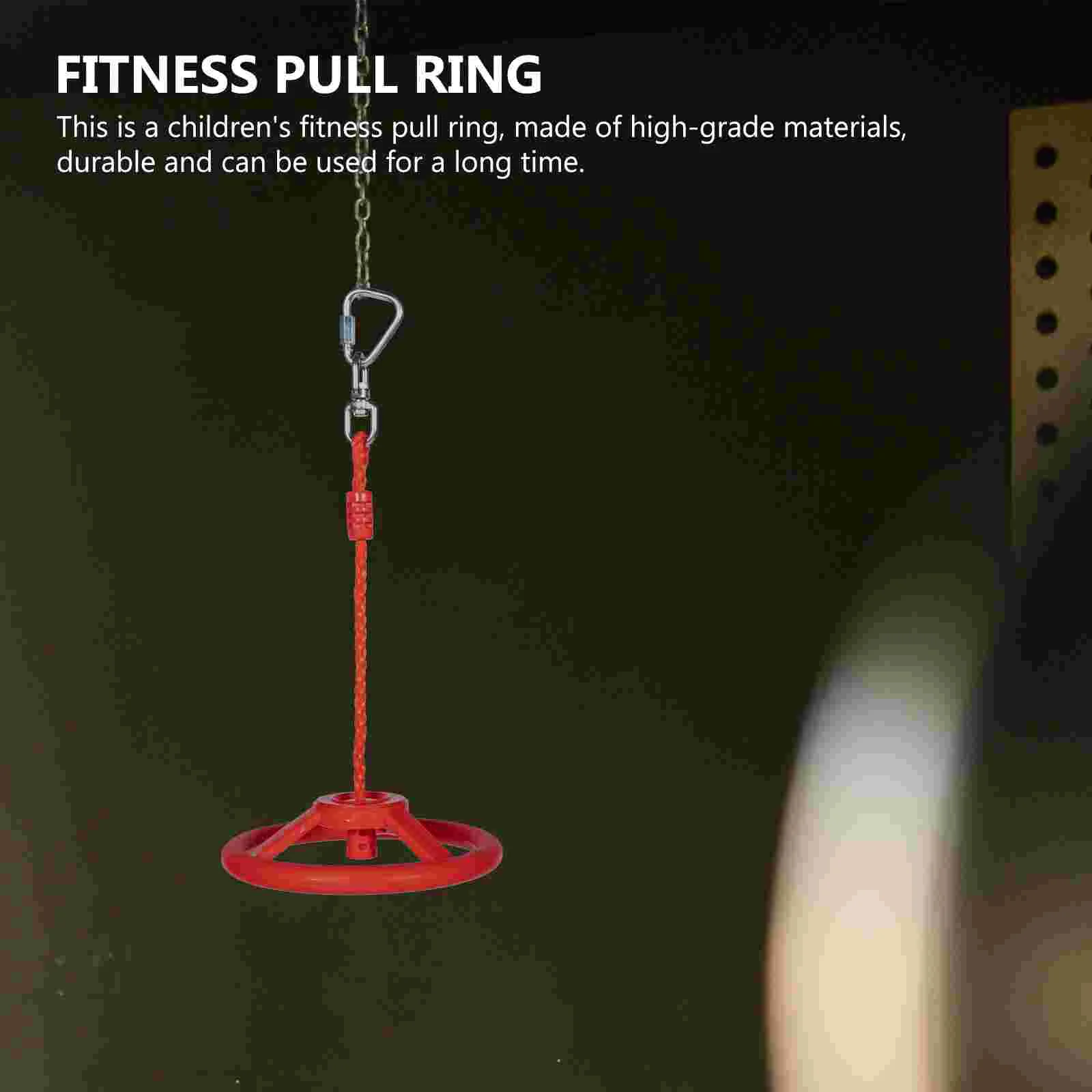 Agarre Ninja rueda ejercicio Swing Ring equipo de Fitness anillos de gimnasia juguete con mango para niños