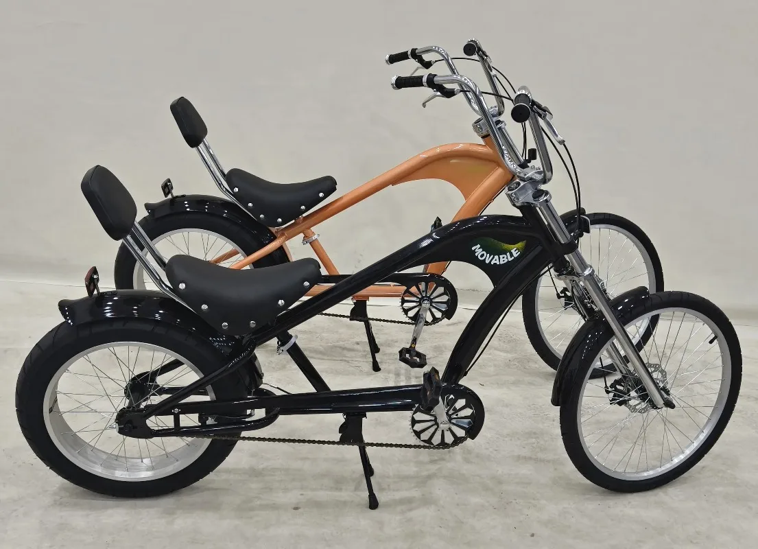 Retro Chopper Bike 20-24 Inch |Fat Tire Cruiser Bicycle | Vintage Style Commuter Bike |High Traction & Comfort |City Riding Gift