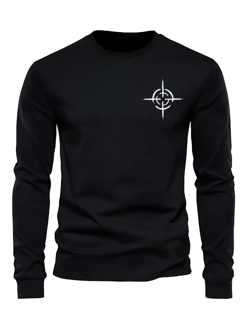 

2025 Autumn and Winter Round-neck Hoodie Mens Heavyweight Vintage Long Sleeve Crew Neck Is for Both Men and Women Top