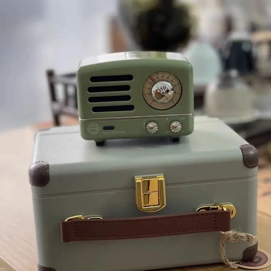 The Little Prince OTR Speaker FM Radio Mao King Bluetooth Wireless Music Metal Player Desktop Mini Speaker Gif
